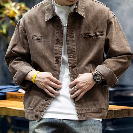 アメリカンレトロ ウォッシュド ワークジャケット(1Color)240861