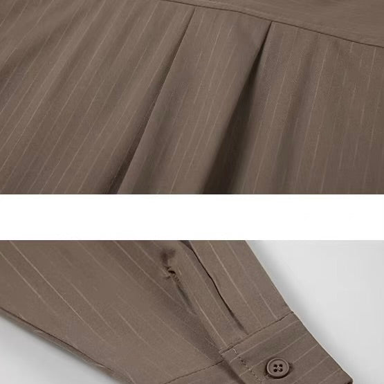 ルーズ ストライプ オーバーサイズシャツ(8Colors)260159