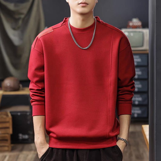 アシンメトリー デザイン スウェットプルオーバー(4Colors)250877