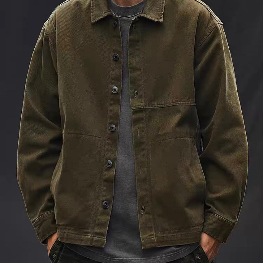 厚手 ヘビーウォッシュ シンプルシャツ(2Colors)240799