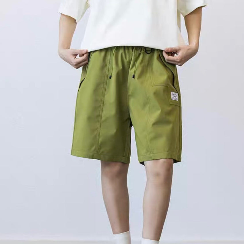 ワンポイントロゴ 多機能 ハーフパンツ(3Colors)250379