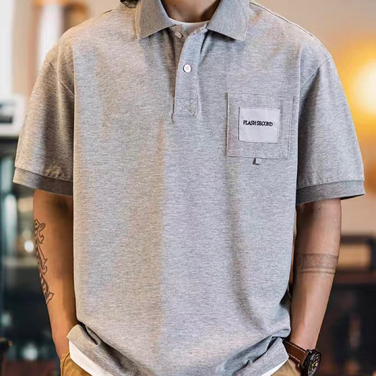 ワンポイントロゴ シンプル ポロシャツ(1Color)250295