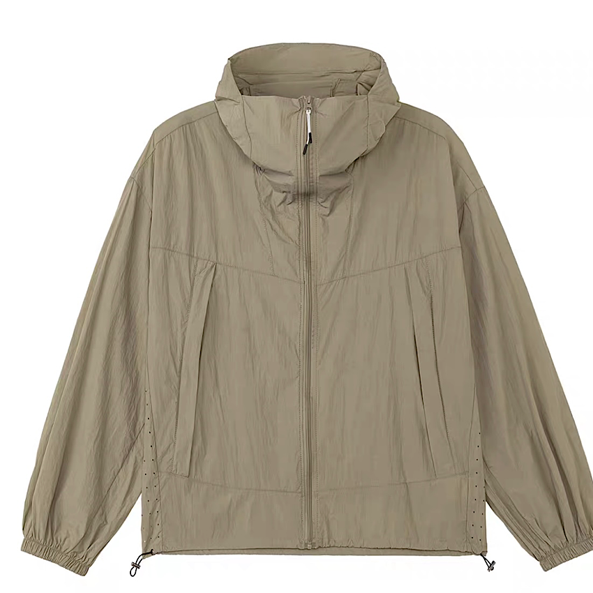 UVカット アイスシルク フード付ハイネックジャケット(3Colors)240491