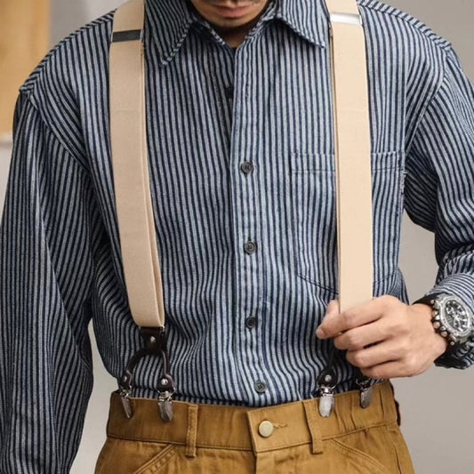 クラシック ダブルクリップ サスペンダー(4Colors)240281