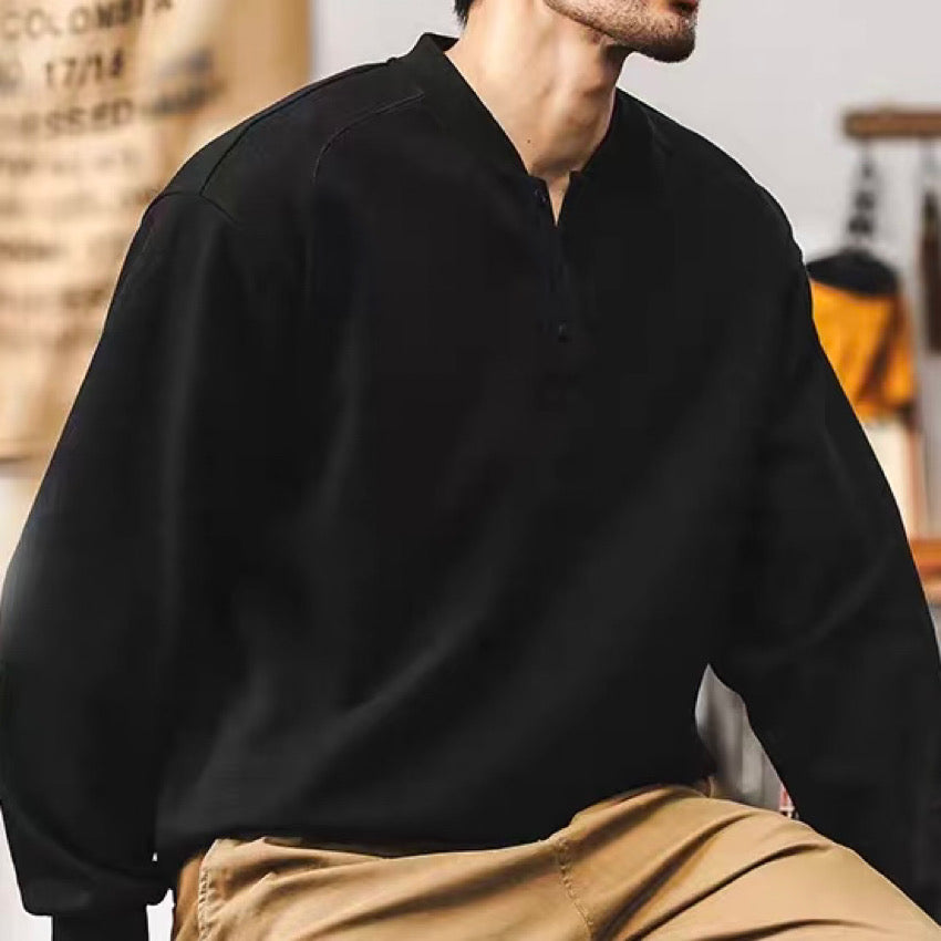 ヘンリーネック ヘビーウェイト スウェット(2Colors)240851