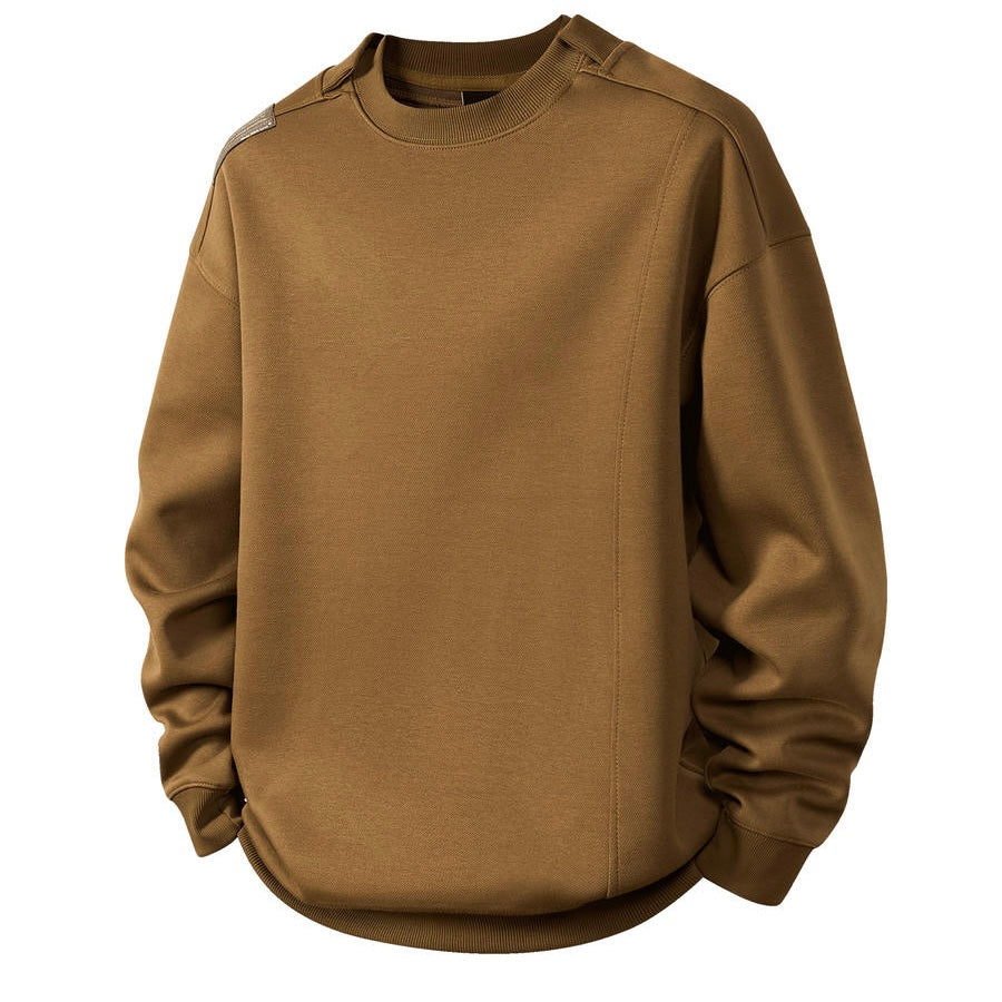 アシンメトリー デザイン スウェットプルオーバー(4Colors)250877