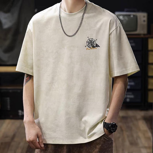 レトロ アウトドアイラスト Tシャツ(3Colors)250302