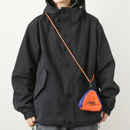 オーバーサイズ フード付ワークジャケット(2Colors)250684