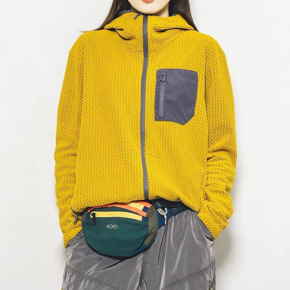 ウェーブデザイン フード付ジャケット（7Colors）250840 – Champyee