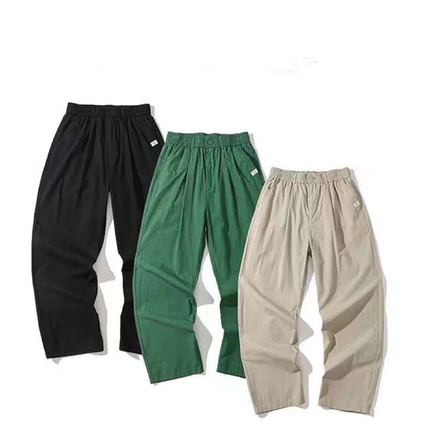 リラックス ルーズ ワイドストレートパンツ(3Colors)240378