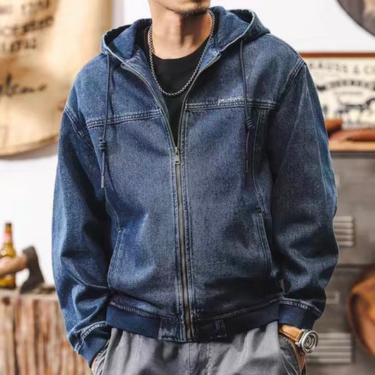 レトロ ウォッシュドデニム フーディー(1Color)241070