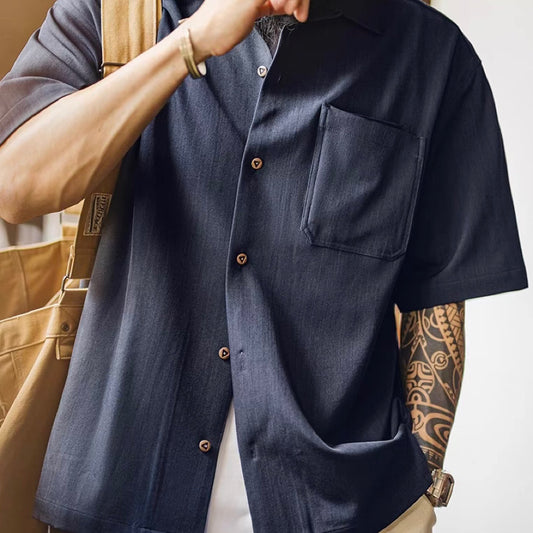 胸ポケット付 ウォッシュド ワークシャツ(2Colors)250458