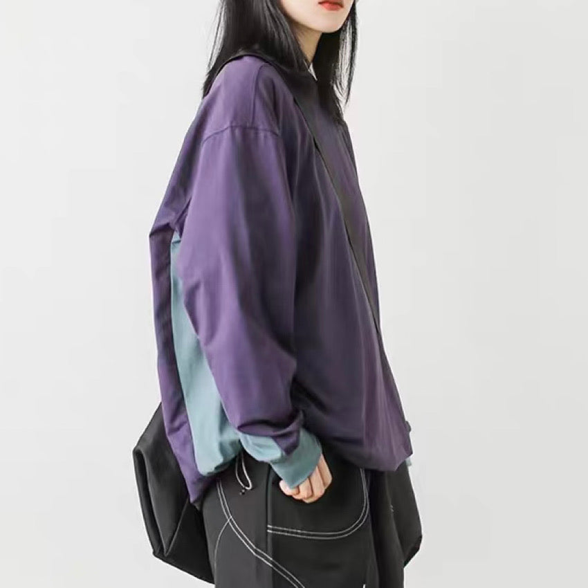 裾ドローコード アクセントカラー プルオーバー(5Colors)250279