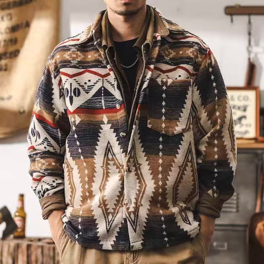 エスニック シャツジャケット(2Colors)250129