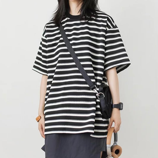 マルチボーダー ニットTシャツ(3Colors)250394