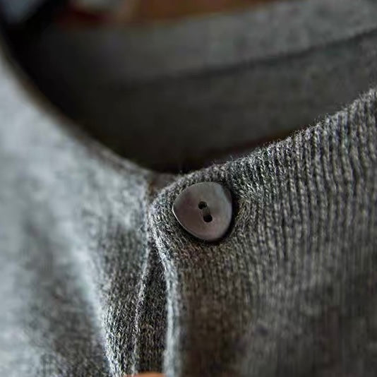 ヘンリーネック シンプル ニットプルオーバー(3Colors)250881