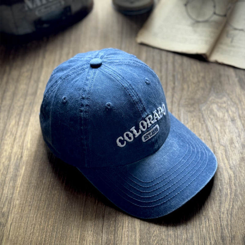 アメリカンレトロ ロゴ刺繍 ベースボールキャップ(7Colors)250545