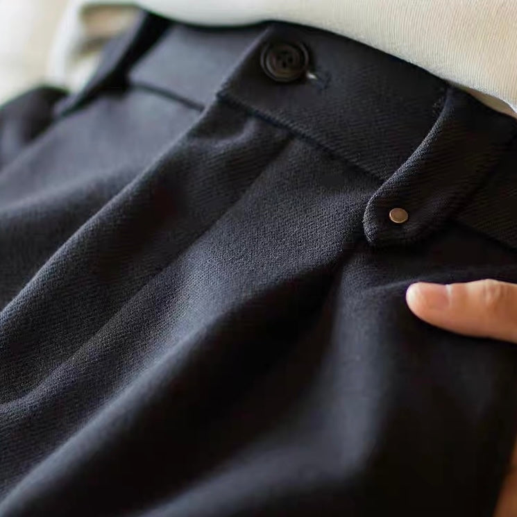 ワンタック ストレッチ ストレートパンツ(2Colors)250862