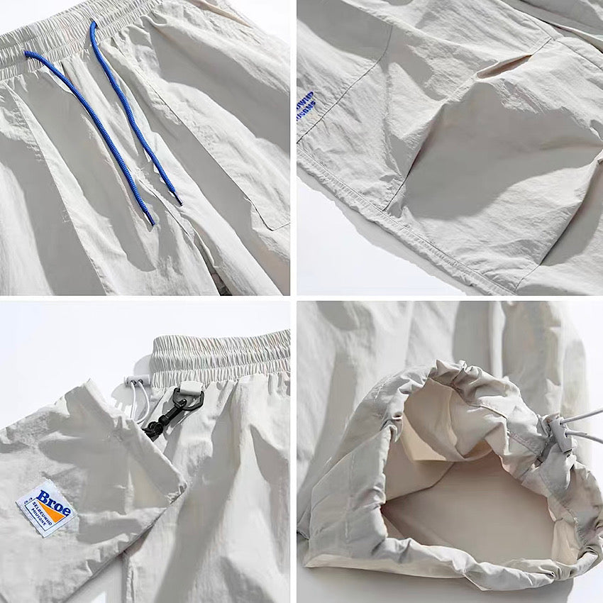 刺繍 ライトウェイト パラシュートパンツ(4Colors)250399