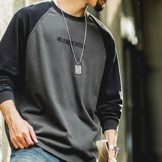 ウォッシュ ラグランスリーブ Tシャツ(1Color)250880