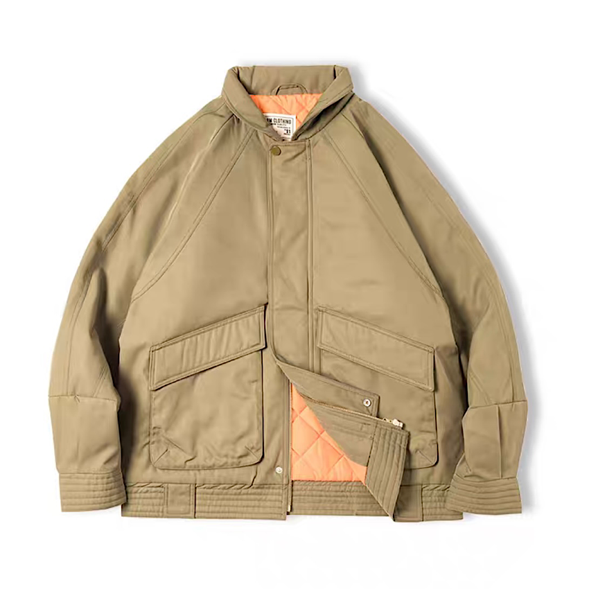 ビッグポケット付 MA-1 フライトジャケット(2Colors)240526