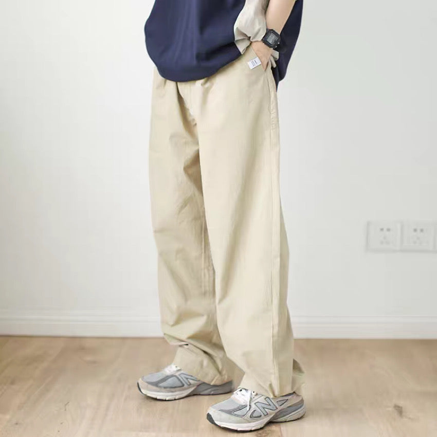 リラックス ルーズ ワイドストレートパンツ(3Colors)240378