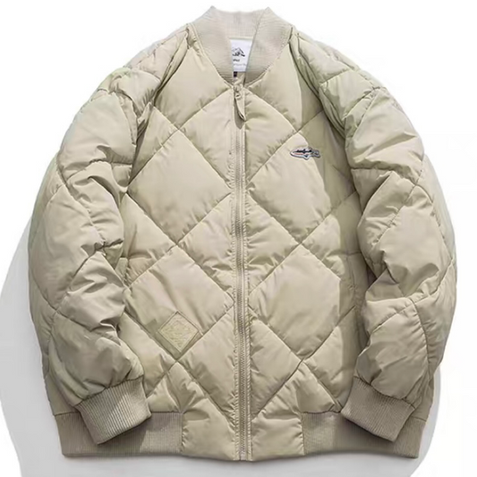 ダイヤキルト オーバーサイズ ジャケット(4Colors)241103