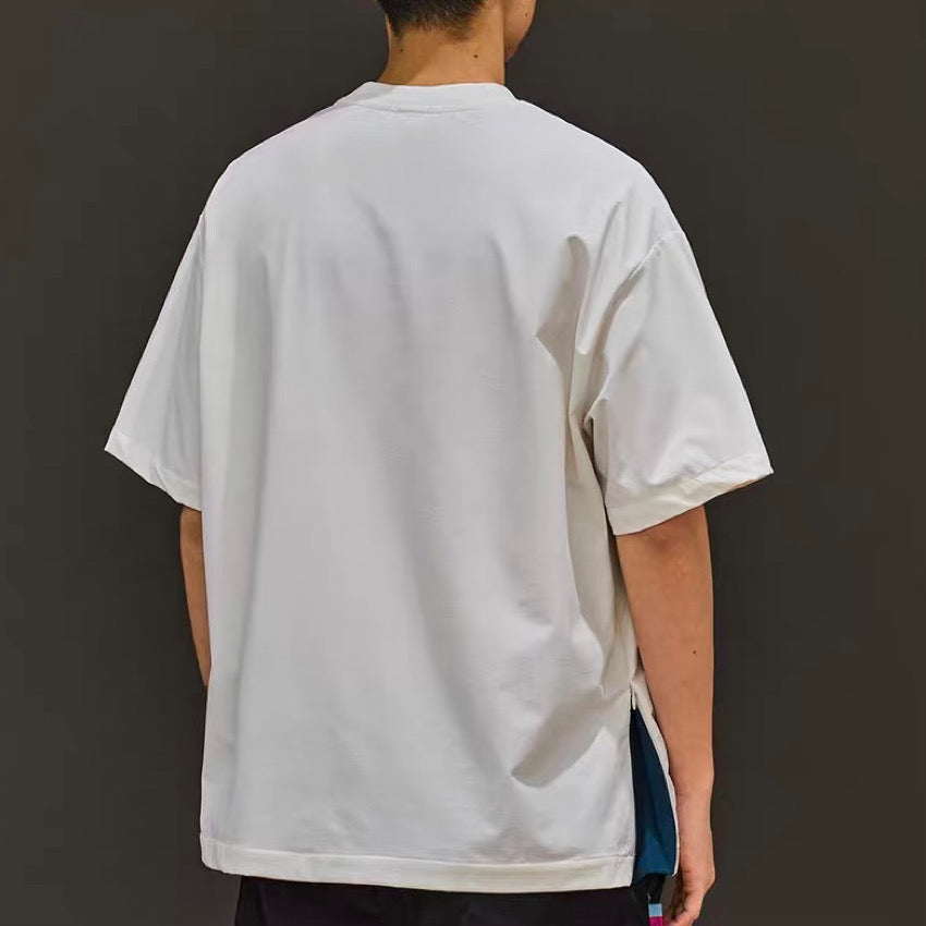 サイドジップ 胸ポケット付 半袖Tシャツ(3Colors)250332