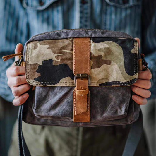 キャンバス 迷彩 ショルダーバッグ(3Colors)250086