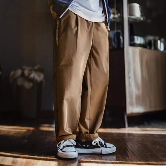 ワンポイントカラー ストレッチ テーパードパンツ(1Color)250720