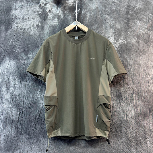 速乾 裾ドローコード スポーツTシャツ(2Colors)250559