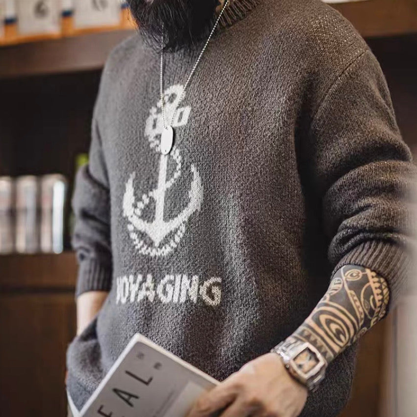 アンカーモチーフ ニットプルオーバー(2Colors)240963