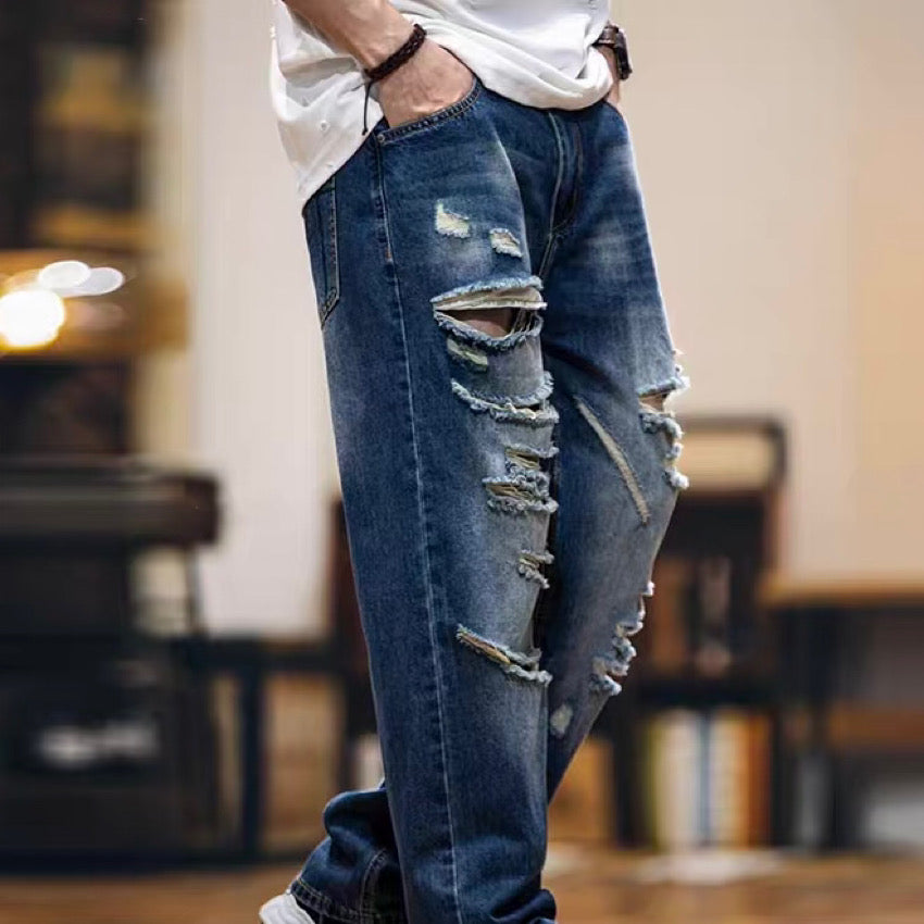 ハイダメージ ウォッシュドデニムパンツ(1Color)250258