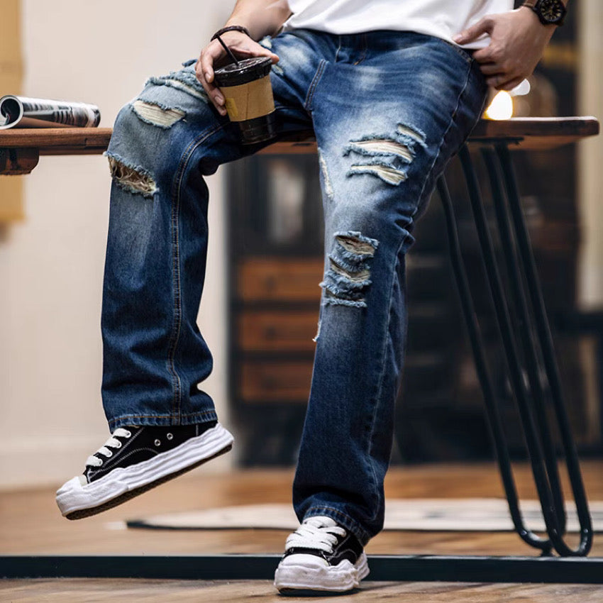 ハイダメージ ウォッシュドデニムパンツ(1Color)250258