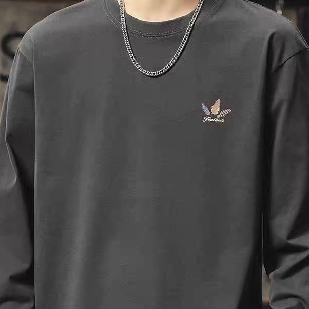 サークル 羽モチーフ 長袖Tシャツ(3Colors)250788