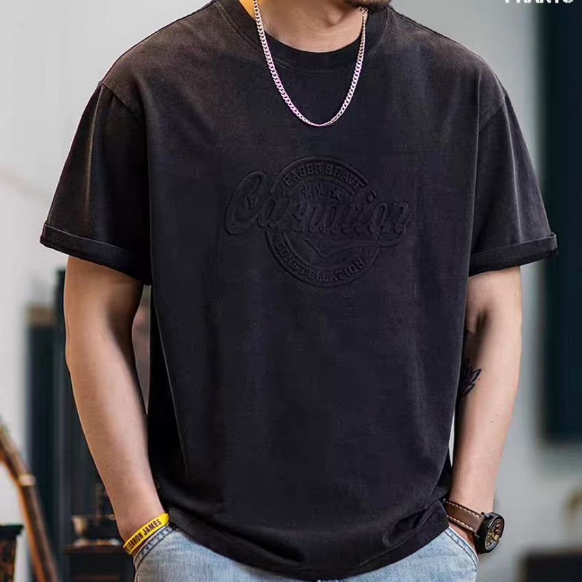 立体ロゴ ウォッシュドTシャツ(1Color)250270