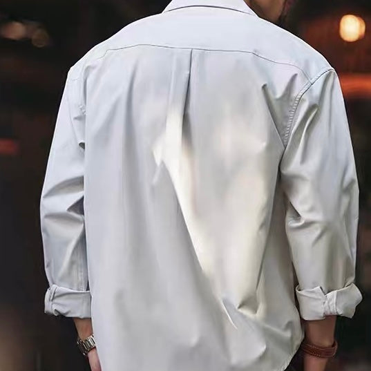 防シワ リラックス シンプルシャツ(3Colors)250853