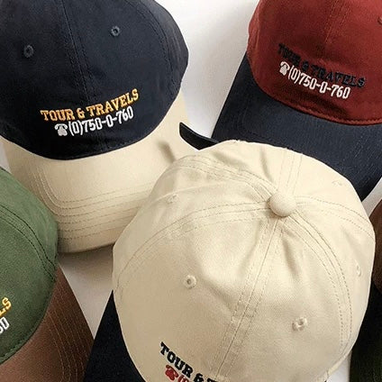 刺繍 バイカラー キャップ(5Colors)260093