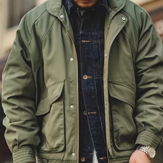 ビッグポケット付 MA-1 フライトジャケット(2Colors)240526