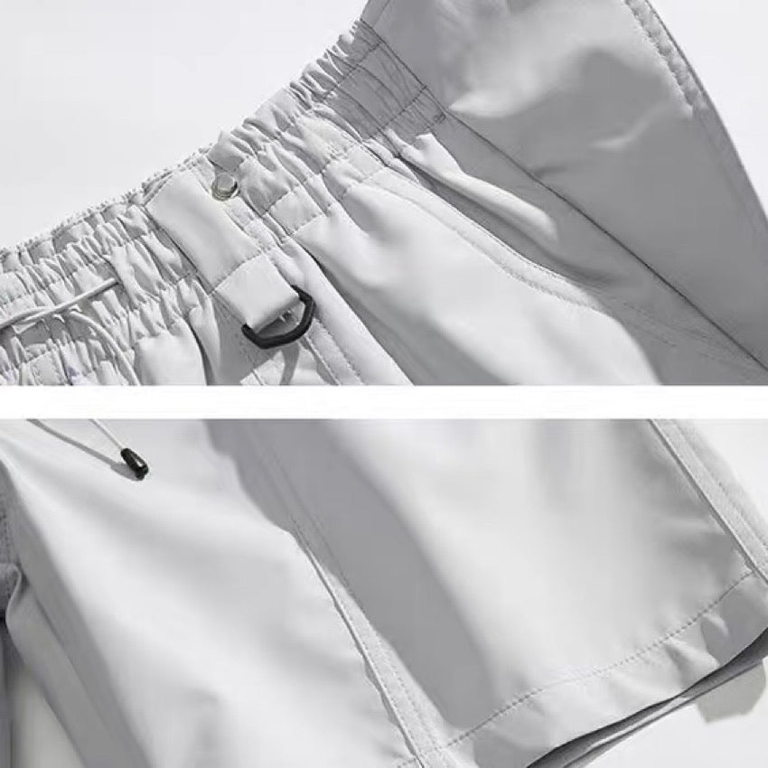 ワンポイントロゴ 多機能 ハーフパンツ(3Colors)250379