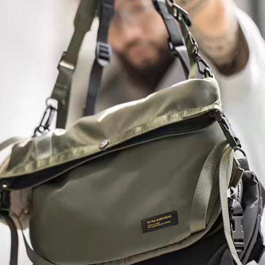 撥水 口折れショルダーバッグ(2Colors)240604