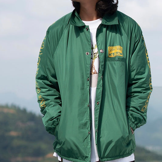 レトロ バックプリント コーチジャケット(1Color)250591