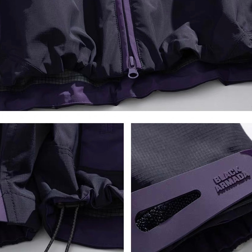 撥水 アクセントカラー フード付ジャケット(5Colors)250865