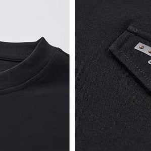 フラップ付 シンプル 半袖Tシャツ(1Color)260419
