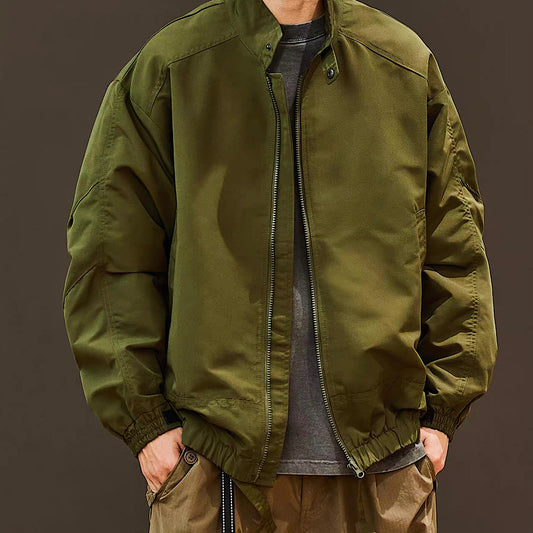 シンプル スタンドカラー ブルゾン(2Colors)250160