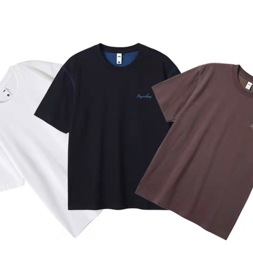 シンプルロゴ ポイントステッチ Tシャツ(3Colors)260358