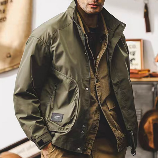 防風 防水 スタンドカラー ハンティングジャケット(5Colors)240844