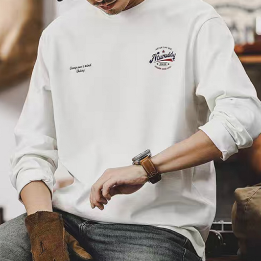 ワンポイントロゴ ヘビーウェイト 長袖Tシャツ(3Colors)240045