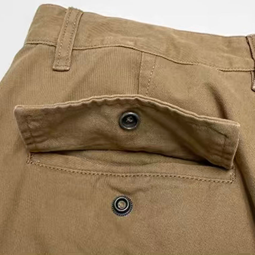 ビッグポケット付 裾絞り カーゴパンツ(3Colors)240671