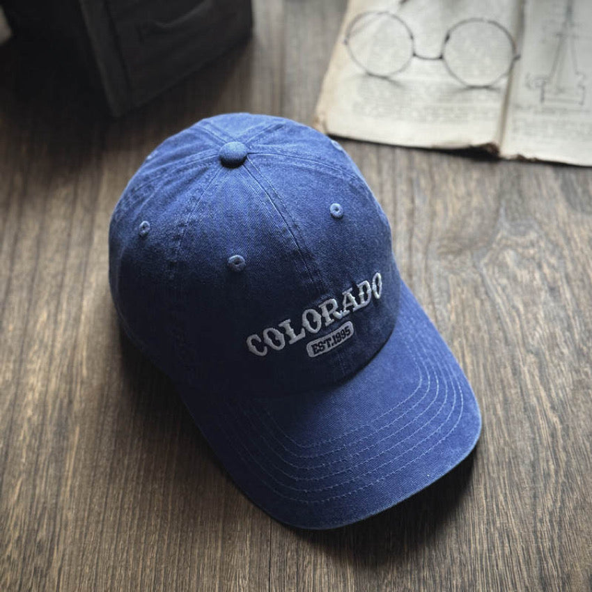 アメリカンレトロ ロゴ刺繍 ベースボールキャップ(7Colors)250545